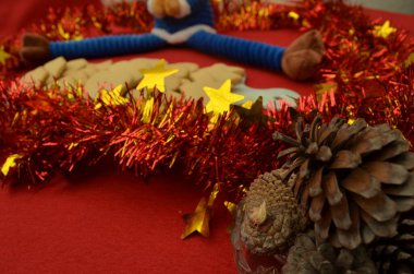 Noel kutlaması için güzel el yapımı kurabiyeler.