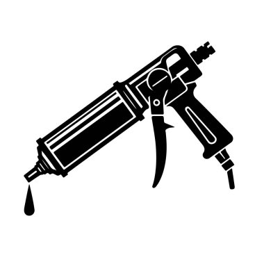 Silindir Siluet Vektör çizimi beyaz ve katı arkaplan