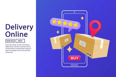 Çevrimiçi sipariş servisi ürünleri müşterilere dağıtır