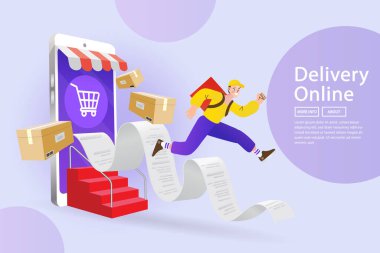 Çevrimiçi sipariş servisi ürünleri müşterilere dağıtır