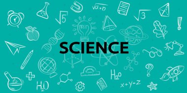 Bilim Icons set, vektör çizim