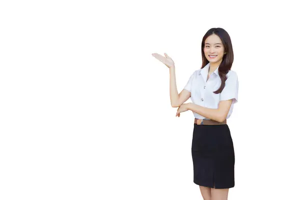 Portrait Adult Thai Student University Student Uniform Asian Beautiful Girl Royalty Free Stock Photos
