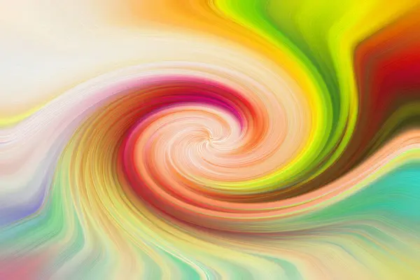 渦巻き線で多色の背景 明るい虹の渦の背景 ねじれた螺旋の虹の光線 — ストック写真