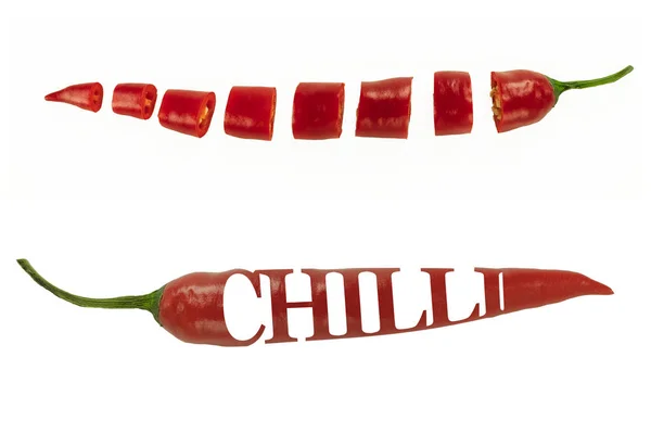 红热的红辣椒 炽热的红辣椒 像火一样燃烧 食物摄影概念 — 图库照片