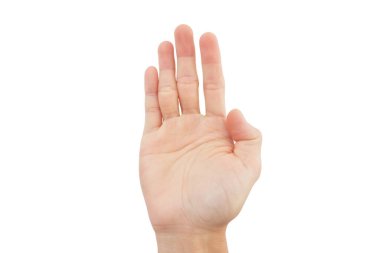 El hareketleri 1. adımda yardım istemek için işaret dili kullanmak