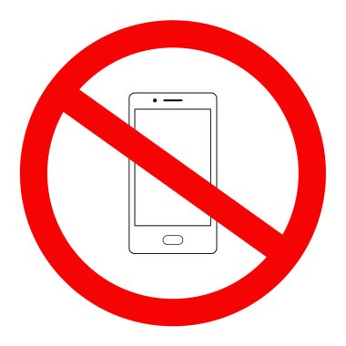 Bu alanda vektör illüstrasyon biçiminde akıllı telefon kullanımını yasaklayan bir işaret gerekiyor.