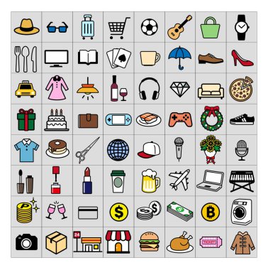 product of life icon set, vector illustration.simple symbol illustration for online shop