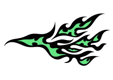 Ateş ikonu. vektör illüstrasyonu. 