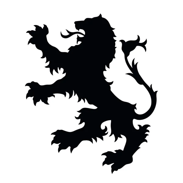Lion Coat Arms Emblem Διανυσματική Απεικόνιση — Διανυσματικό Αρχείο