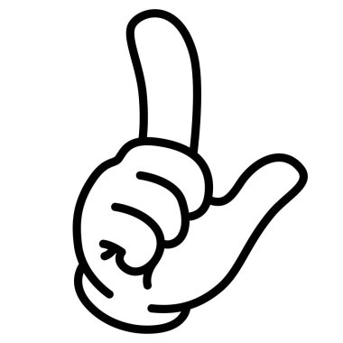 işaret el işareti, vektör illüstrasyonu