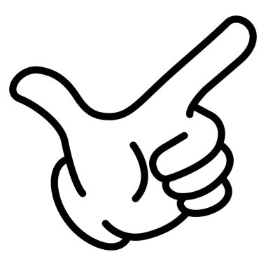 işaret el işareti, vektör illüstrasyonu