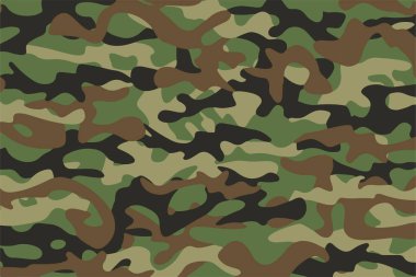  Ordu kamuflaj desenli görüntü geçmişi. Vektör illüstrasyonu 
