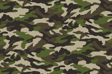  Ordu kamuflaj desenli görüntü geçmişi. Vektör illüstrasyonu 