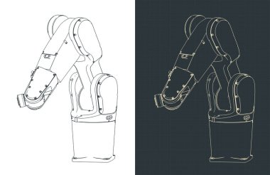Otomatik üretim hatları için sanayi robotu