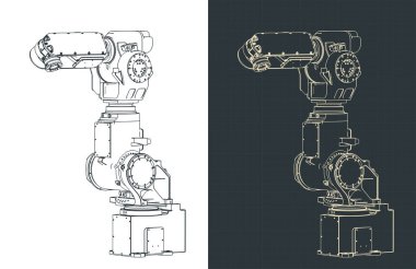 Otomatik üretim hatları için sanayi robotu