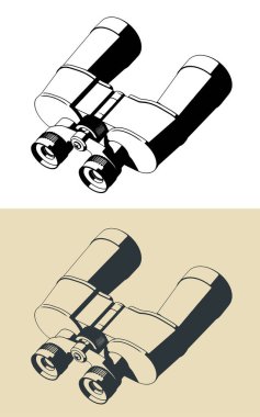 Dürbünün biçimlendirilmiş vektör çizimleri