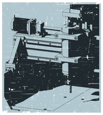 CNC Yönlendirici temizleme eski poster