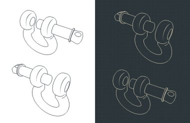 Crosby prangalı planlar biçimlendirilmiş vektör çizimleri