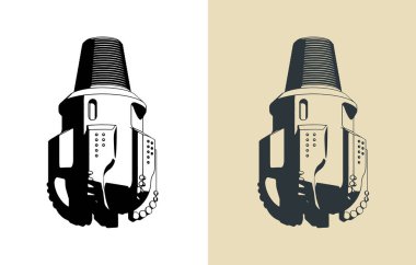 Petrol sondajının biçimlendirilmiş vektör çizimi