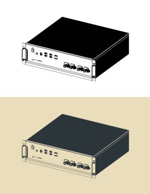 Modüler enerji depolama bataryası yedek güç kaynağı. Güneş enerjisi yenilenebilir enerji sistemi