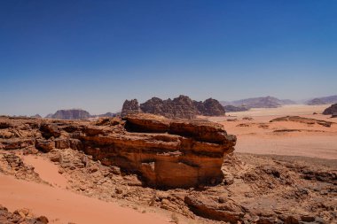 Wadi Rum Çölü manzarası)