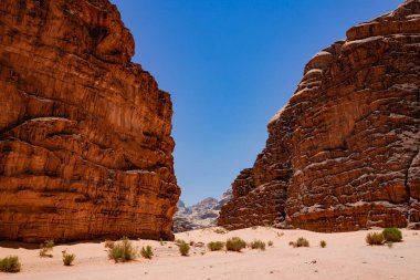 Wadi Rum Çölü manzarası)