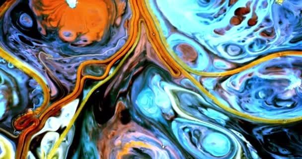 超高清抽象分形流体运动3D背景 — 图库视频影像