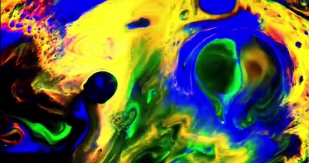 Абстрактное Движение Жидкого Футуристического Волнового Фона — стоковое видео
