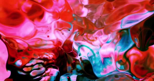 Abstract Liquid Motion Fractal Background — Stock Video