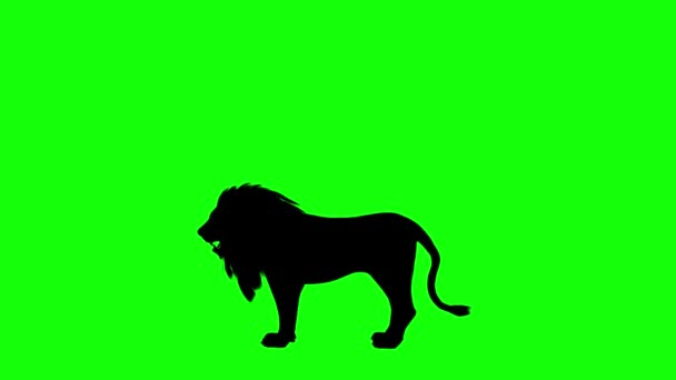 Símbolo Signo Letra Mayúscula Animación Gráficos Movimiento Pantalla Verde Para — Vídeo de stock