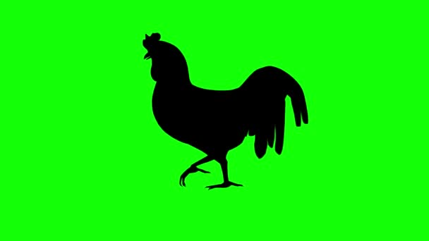 Символ Знака Большая Буква Animation Motion Графики Зеленом Экране Видео — стоковое видео