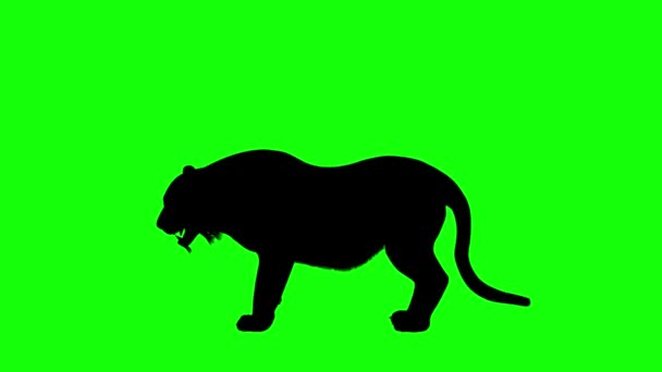 Símbolo Signo Letra Mayúscula Animación Gráficos Movimiento Pantalla Verde Para — Vídeos de Stock