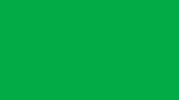 社交媒体绿色屏幕上的动画心形 Fps — 图库视频影像