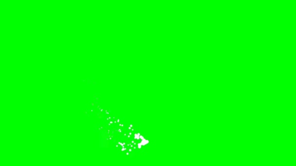 Анимация Зеленом Фоне Экрана — стоковое видео