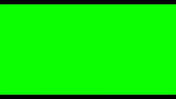 Animacja Zielonym Tle Ekranu — Wideo stockowe