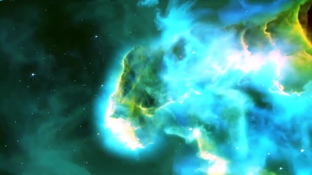 Piękny Wielki Wybuch Wszechświata Ogromny Wybuch Pierwszej Powstawania Gwiazd Galaktyk — Wideo stockowe