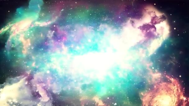 Όμορφη Big Bang Δημιουργία Του Σύμπαντος Τεράστια Πρώτη Έκρηξη Και — Αρχείο Βίντεο