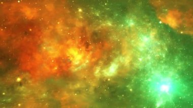 Beautiful Big Bang Universe Creation Illustration. Bright Flash of Light, Huge First Explosion, Blast Wave 3d Animation. Creation of Stars and Galaxies in Space.