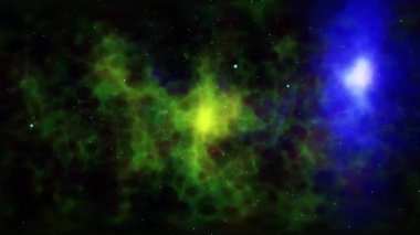 Beautiful Big Bang Universe Creation Illustration. Bright Flash of Light, Huge First Explosion, Blast Wave 3d Animation. Creation of Stars and Galaxies in Space.