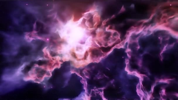 美丽的大爆炸宇宙创造 第一次大爆炸和恒星和星系在空间中的创造 1080 — 图库视频影像