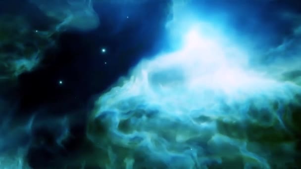 Beautiful Big Bang Universe Creation Illustration Bright Flash Light Huge — Stock Video