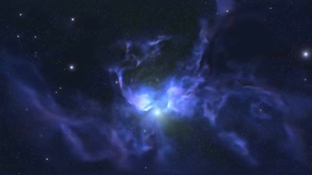 Beautiful Big Bang Universe Creation Illustration Bright Flash Light Huge — Video