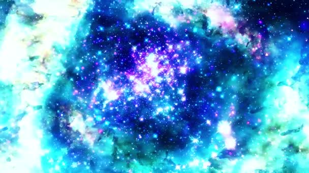 Beautiful Big Bang Universe Creation Illustration Bright Flash Light Huge — kuvapankkivideo