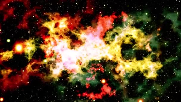 Beautiful Big Bang Universe Creation Illustration Bright Flash Light Huge — Stock video