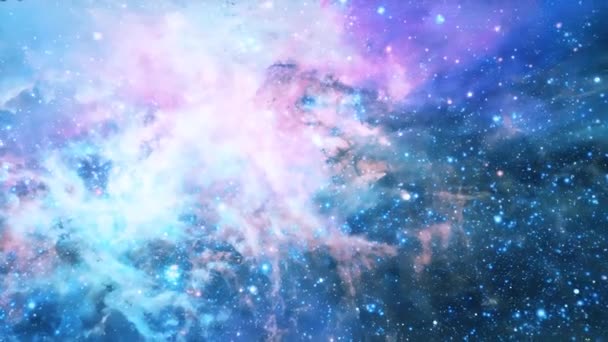 Beautiful Big Bang Universe Creation Illustration Bright Flash Light Huge — Video Stock