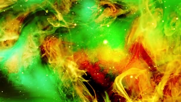Beautiful Big Bang Universe Creation Illustration Bright Flash Light Huge — Stock Video