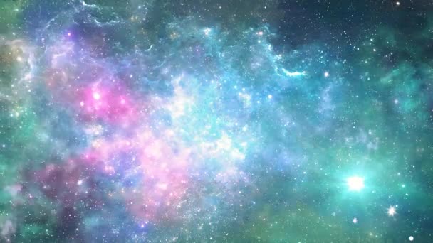 Beautiful Big Bang Universe Creation Illustration Bright Flash Light Huge — 비디오