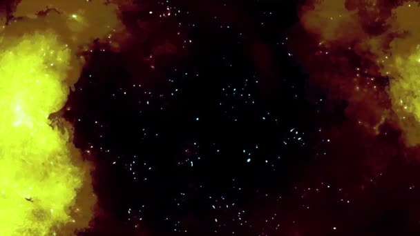 Beautiful Big Bang Universe Creation Illustration Bright Flash Light Huge — 图库视频影像