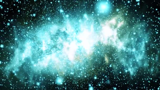Beautiful Big Bang Universe Creation Illustration Bright Flash Light Huge — Stok Video