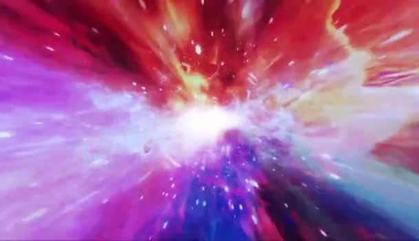 Flying Orion Nebula Είναι Βίντεο Κίνησης Για Επιστημονικές Ταινίες Και — Αρχείο Βίντεο